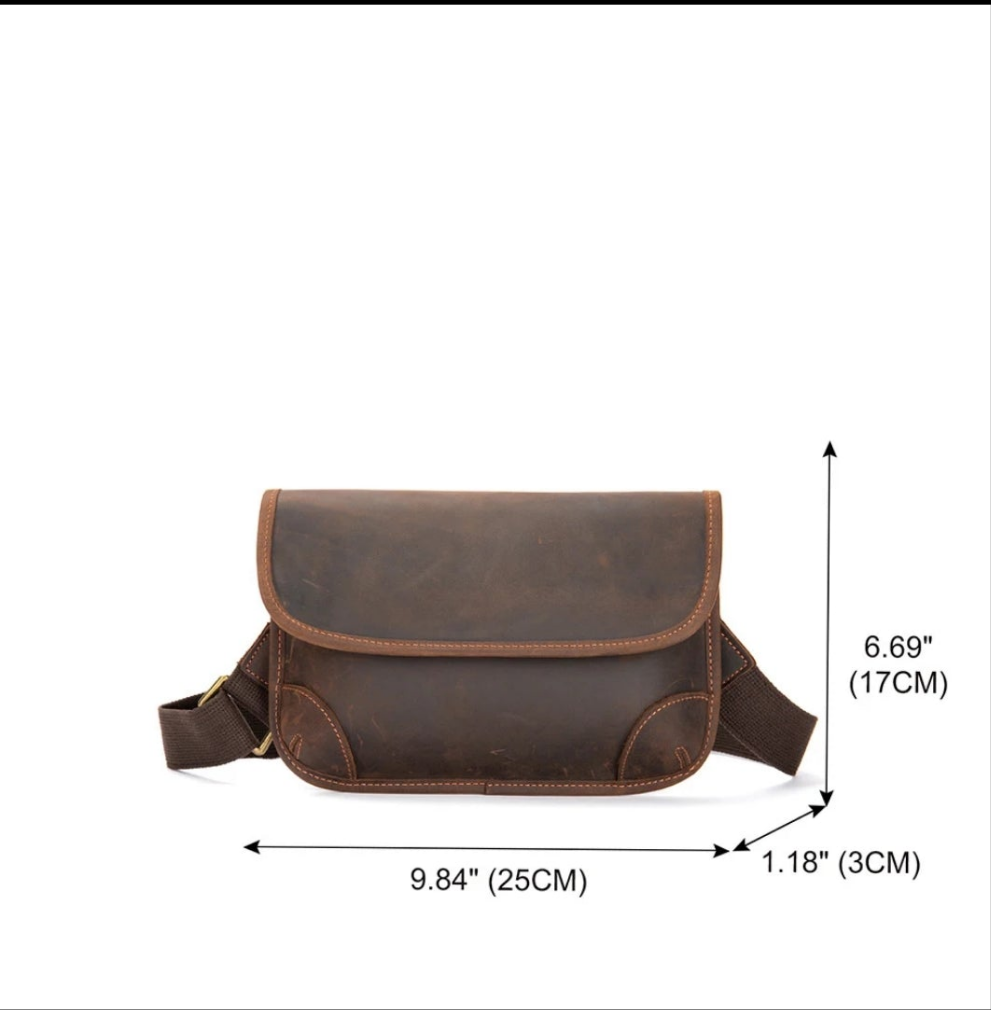 Leder-Umhängetasche