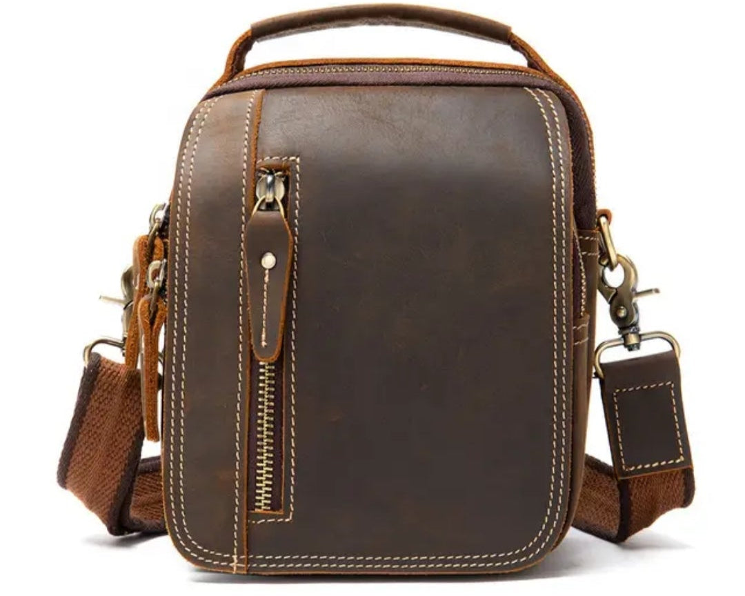 Kleine Ledertasche für Herren