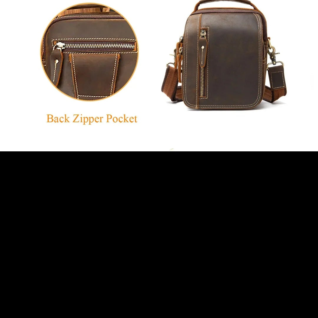 Kleine Ledertasche für Herren