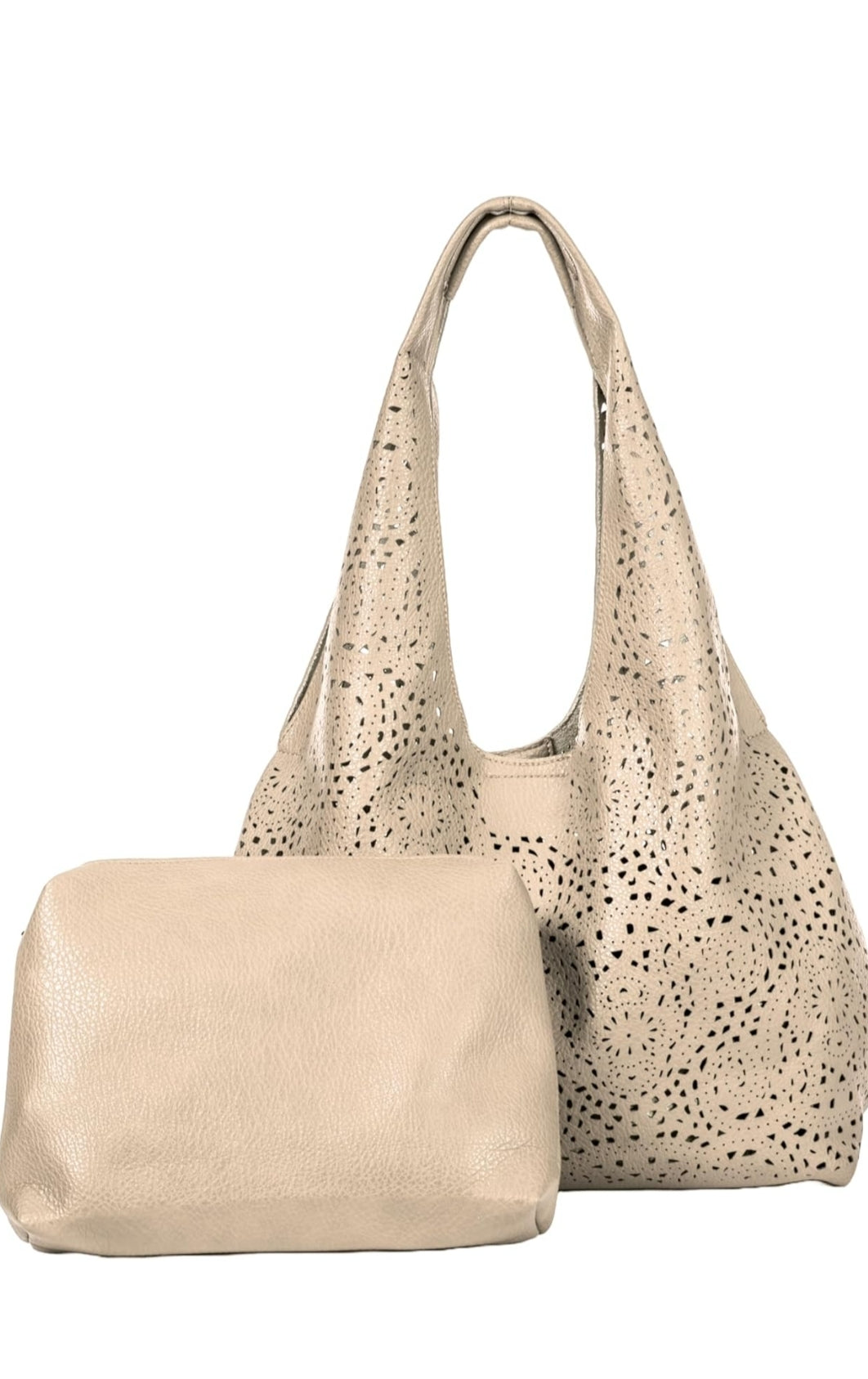 Luxuriöser Shopper in Leder-Optik