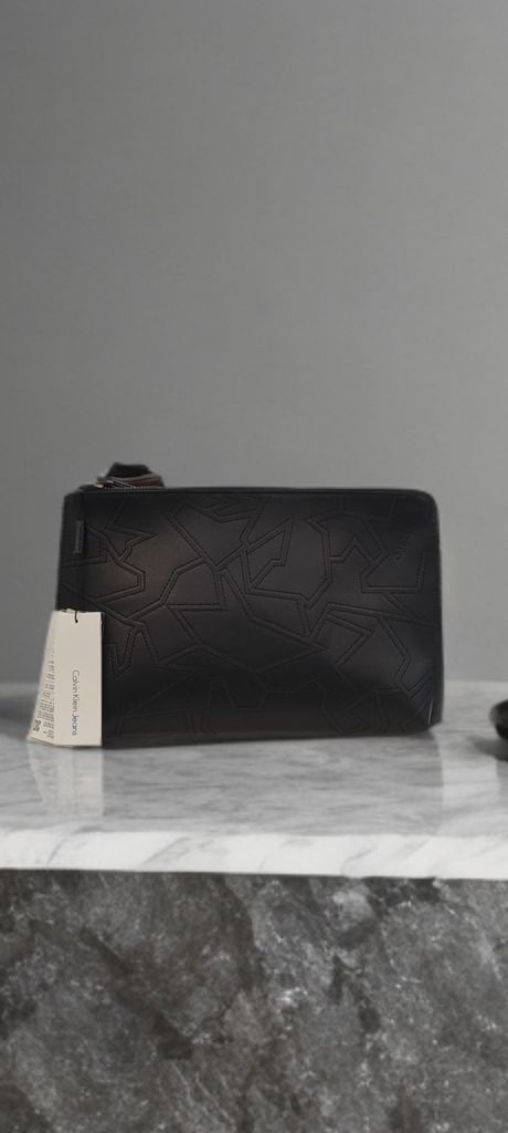 CK Jeans Logo Clutch Bag