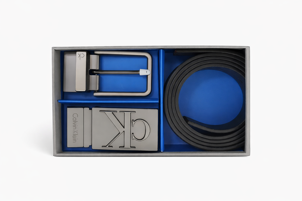 Calvin Klein Men's Belt Set - 2 Buckles