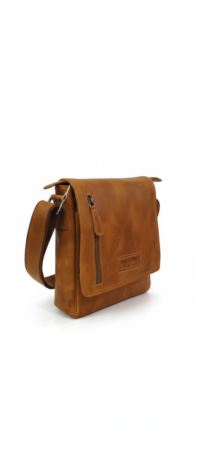 Rugged Leather Shoulder Bag
