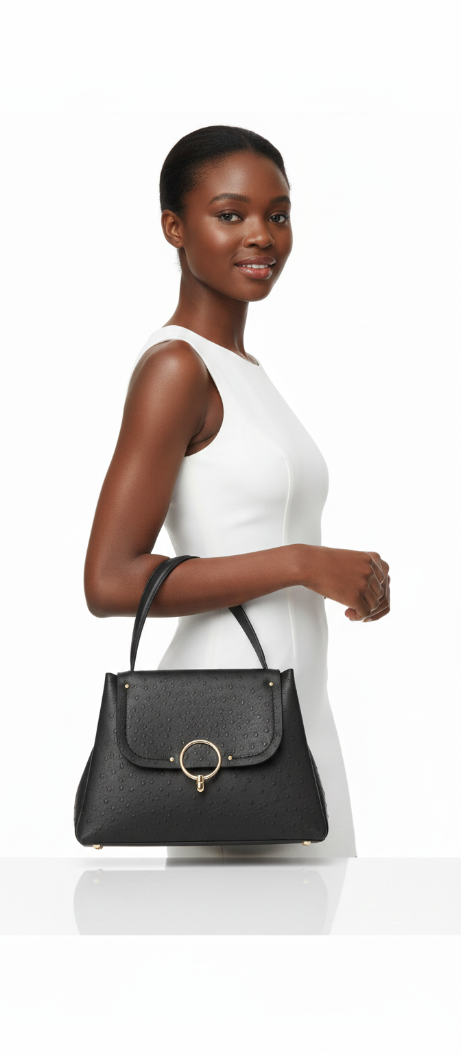 Tom & Eva Black Handbag