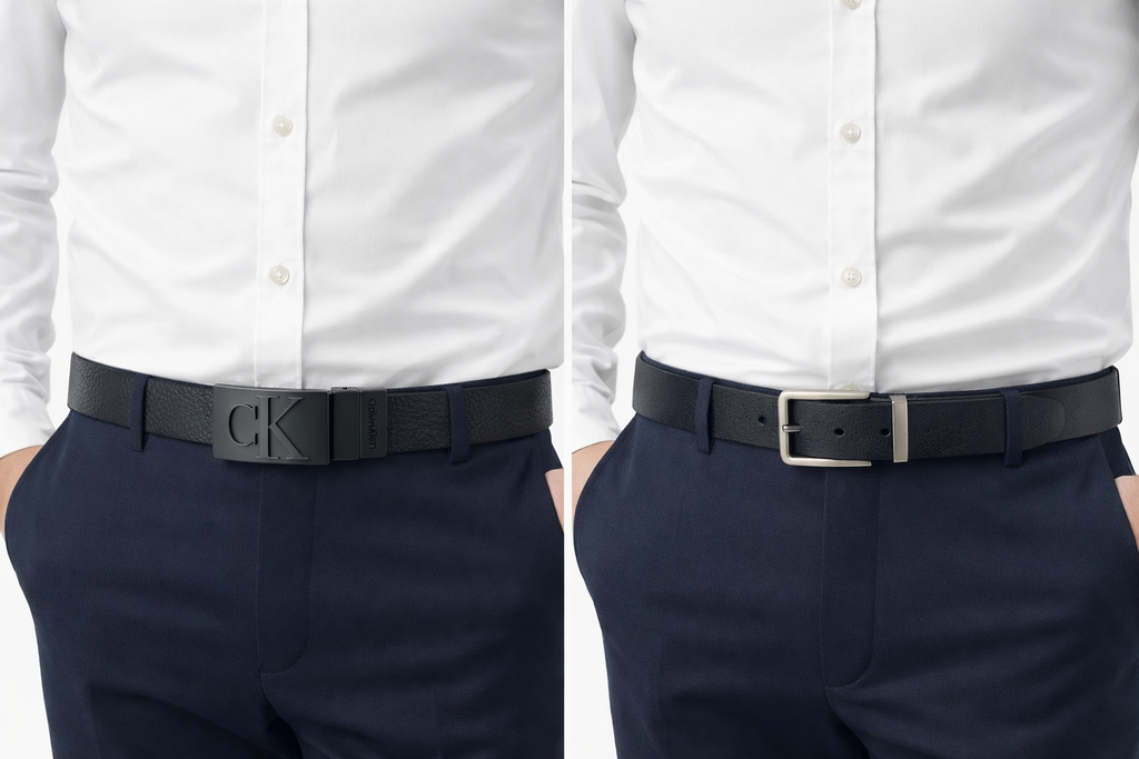 Calvin Klein Men's Belt Set - 2 Buckles