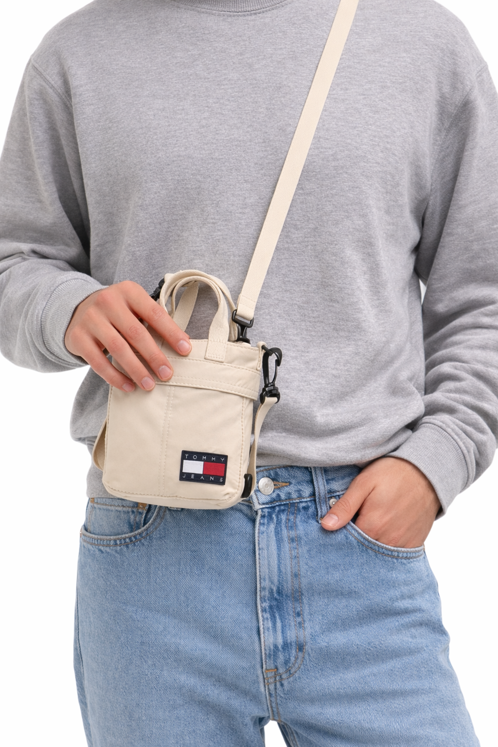 Tommy Jeans Mini Crossbody Tote with Logo Patch