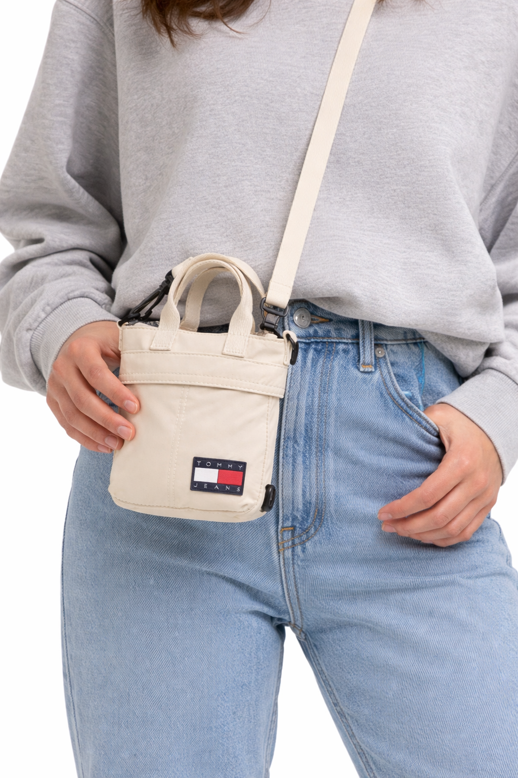 Tommy Jeans Mini Crossbody Tote with Logo Patch